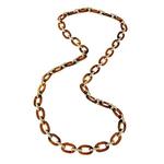 Tortoise Shell Resin Link Necklace