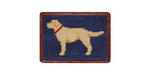 Smathers and Branson Needlepoint Yellow Lab Card Wallet